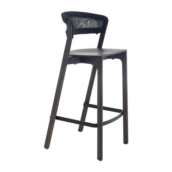 Hoker Café czarny W53*D53*H106 cm SH75 cm