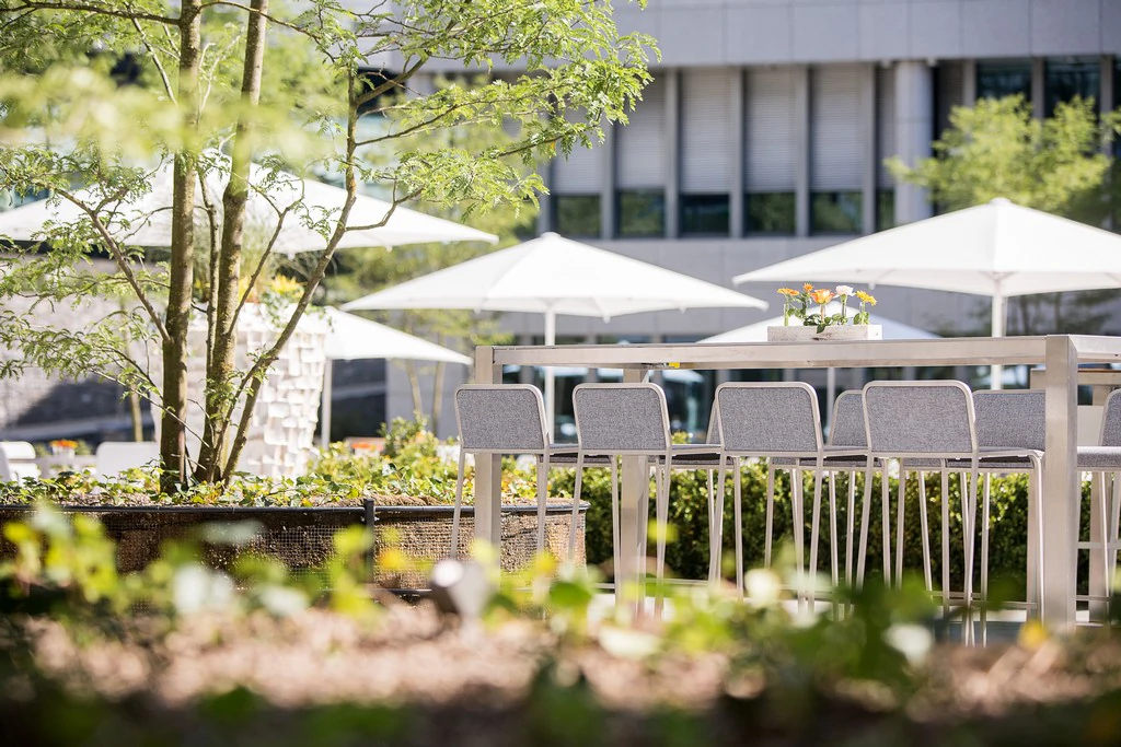 Hoker Cato tapicerowany szary W42*D48*H97 cm SH77 cm