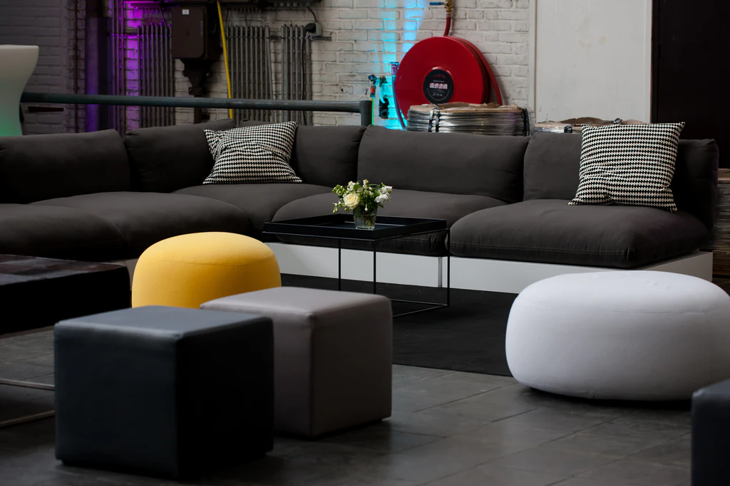 Lounge-cube Barbados czarny W45×D45×H41 cm SH41 cm