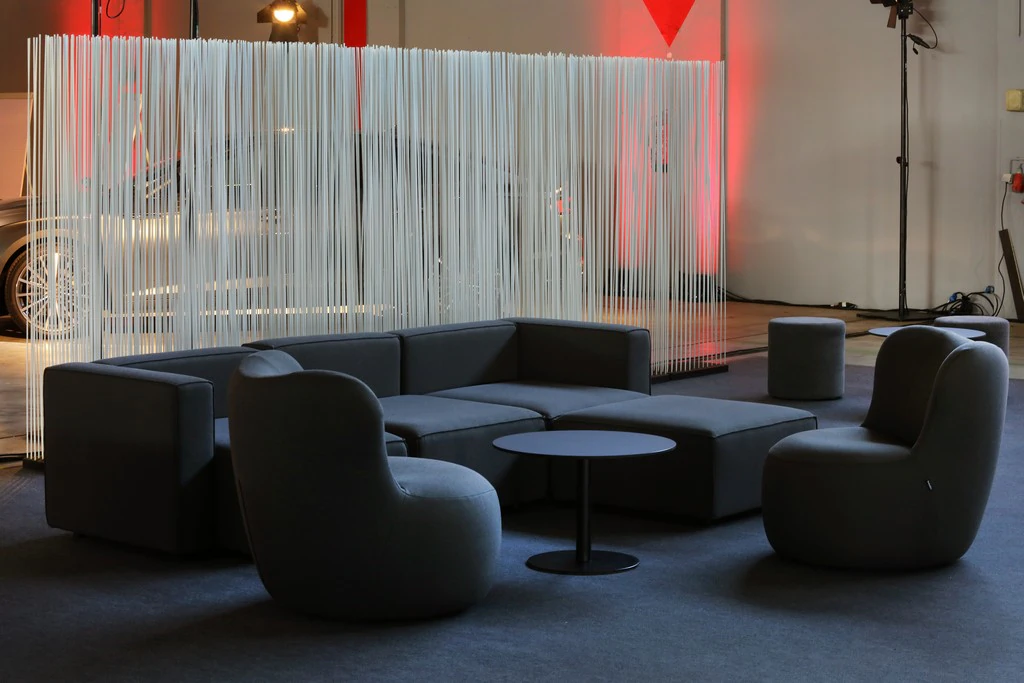 Modułowe siedzisko Moduplus antracytowe W74×D74×H38 cm