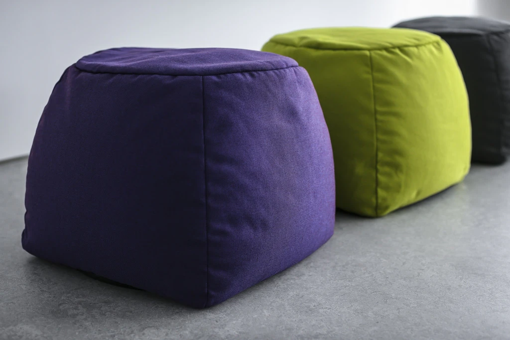 Pufa Freistil 173 w kolorze zielonym Ø50 cm SH37 cm