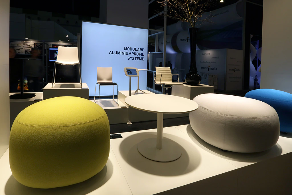 Pufa Kipu 80 jasnoszara Ø80 cm SH40 cm