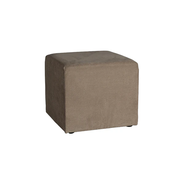 Siedzisko Montreal z tkaniny lounge-cube w kolorze taupe W45×D45×H41 cm