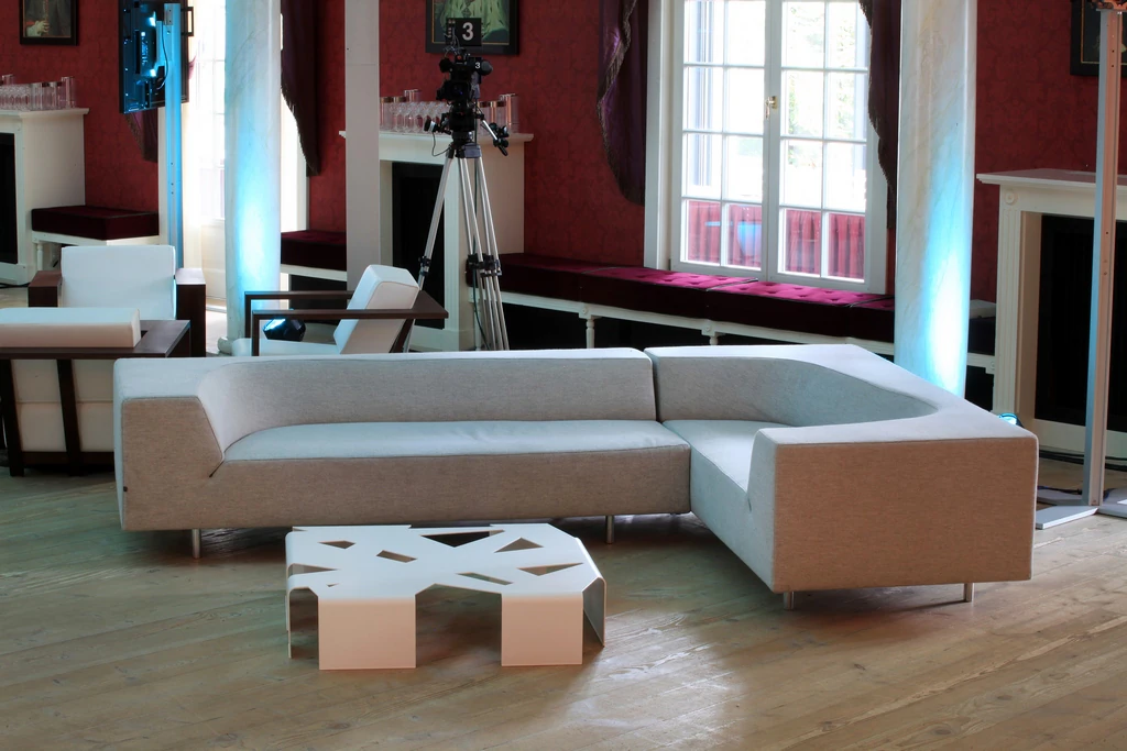 Sofa Bora Bora (lewa) kremowo-szara W210*D90*H61 cm Wysokość siedziska 39 cm