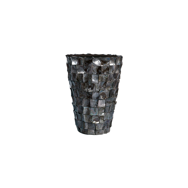 Wazon Ocean shell 70 czarny Ø48*H70 cm